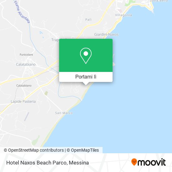 Mappa Hotel Naxos Beach Parco