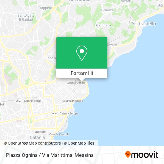 Mappa Piazza Ognina / Via Marittima