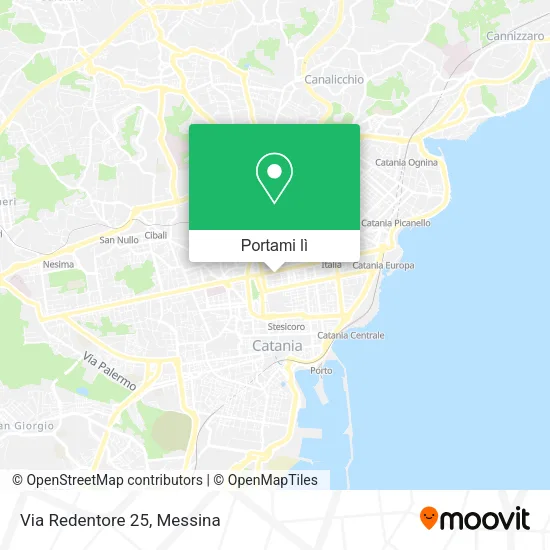 Mappa Via Redentore  25