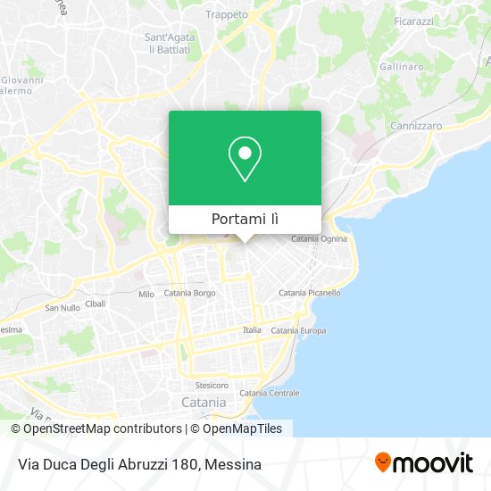 Mappa Via Duca Degli Abruzzi  180
