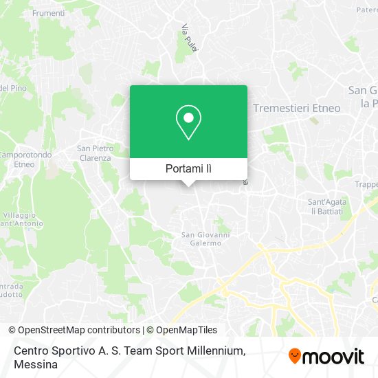 Mappa Centro Sportivo A. S. Team Sport Millennium