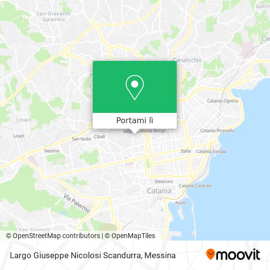 Mappa Largo Giuseppe Nicolosi Scandurra