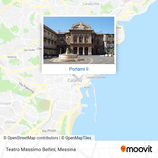 Mappa Teatro Massimo Bellini