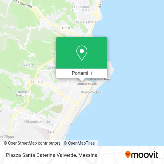 Mappa Piazza Santa Caterina Valverde