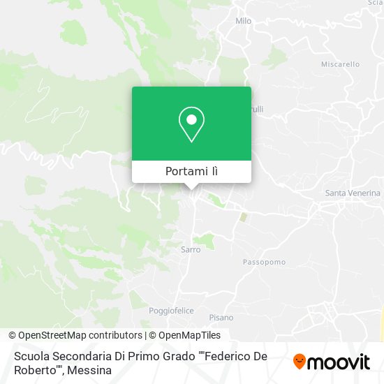 Mappa Scuola Secondaria Di Primo Grado ""Federico De Roberto""