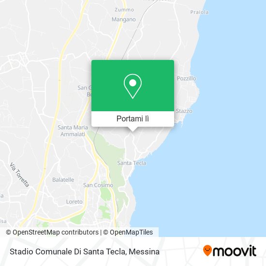 Mappa Stadio Comunale Di Santa Tecla