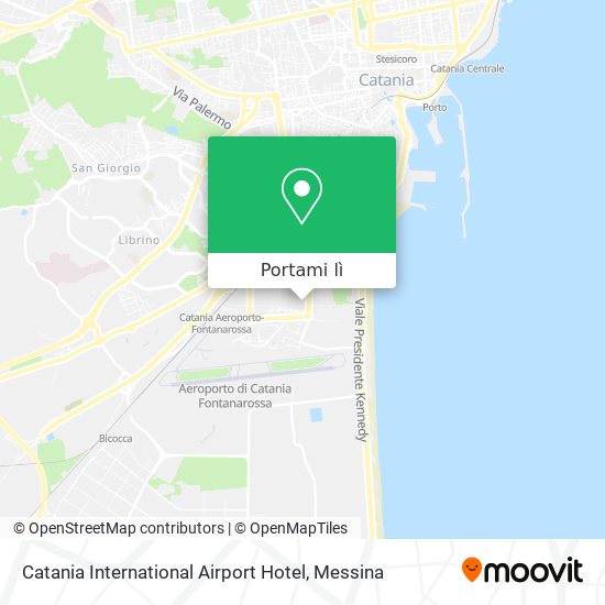 Mappa Catania International Airport Hotel