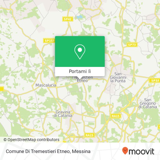 Mappa Comune Di Tremestieri Etneo