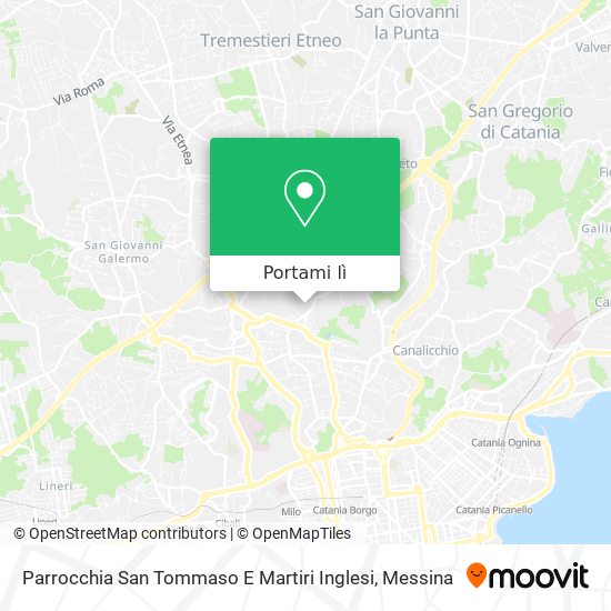 Mappa Parrocchia San Tommaso E Martiri Inglesi