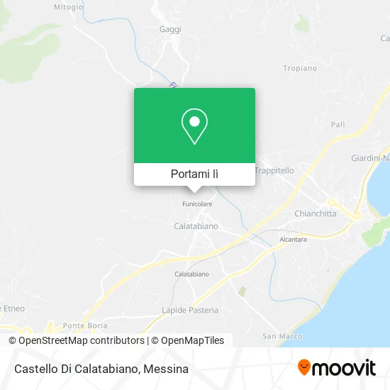 Mappa Castello Di Calatabiano