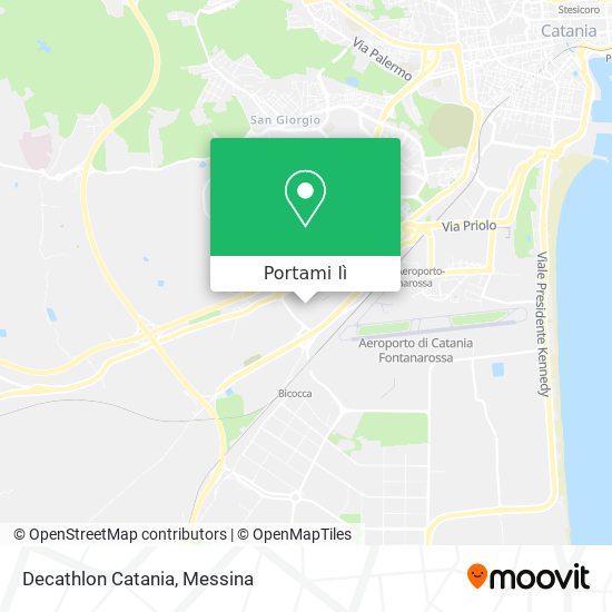 Mappa Decathlon Catania