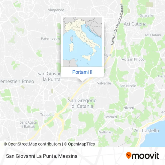 Mappa San Giovanni La Punta