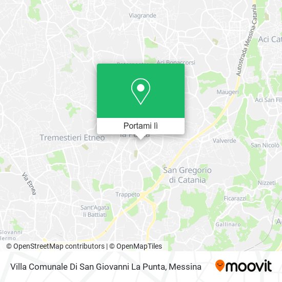 Mappa Villa Comunale Di San Giovanni La Punta