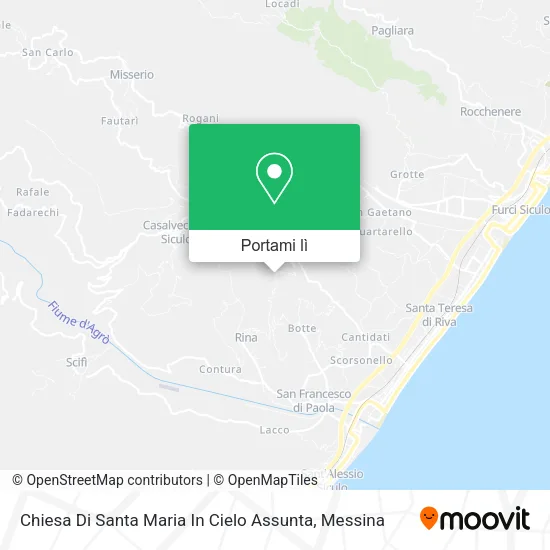 Mappa Chiesa Di Santa Maria In Cielo Assunta