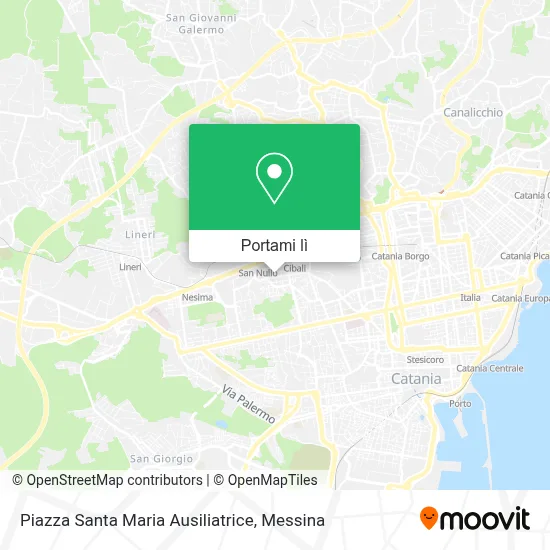 Mappa Piazza Santa Maria Ausiliatrice