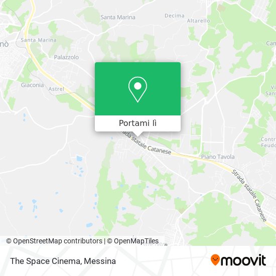 Mappa The Space Cinema