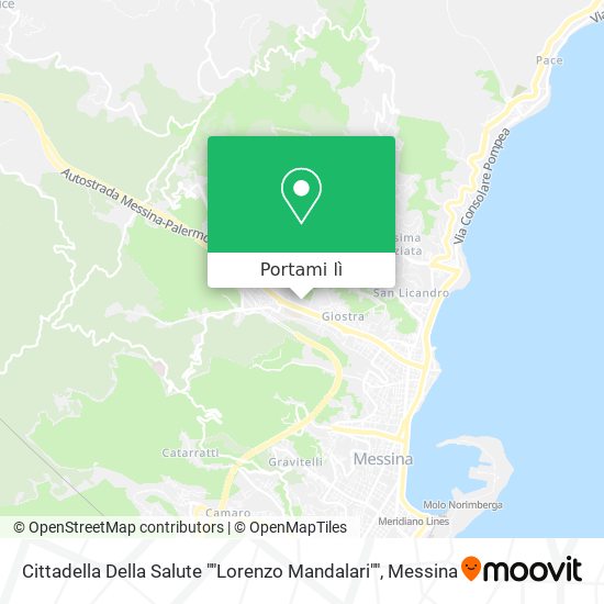 Mappa Cittadella Della Salute ""Lorenzo Mandalari""