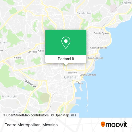 Mappa Teatro Metropolitan