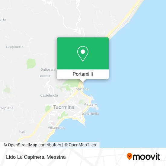 Mappa Lido La Capinera