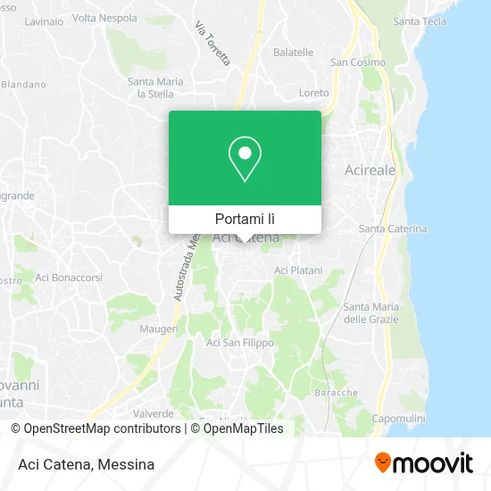 Mappa Aci Catena
