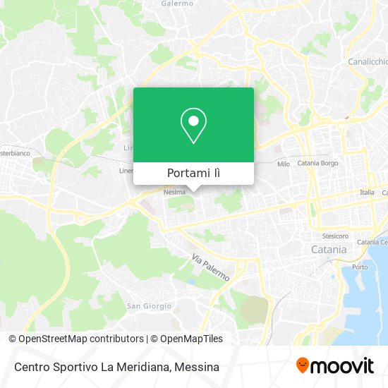 Mappa Centro Sportivo La Meridiana