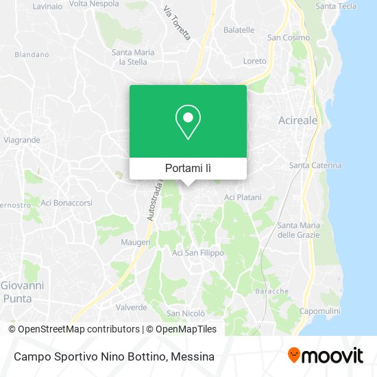 Mappa Campo Sportivo Nino Bottino