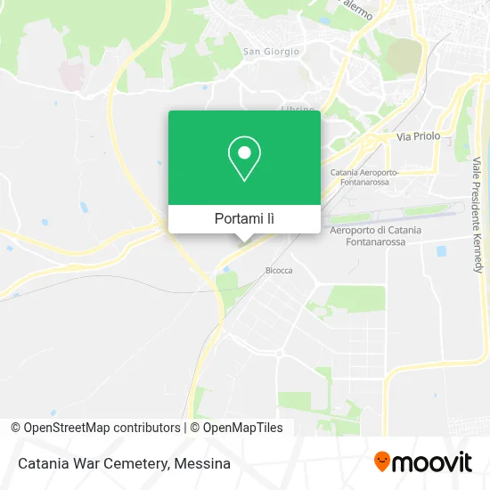 Mappa Catania War Cemetery