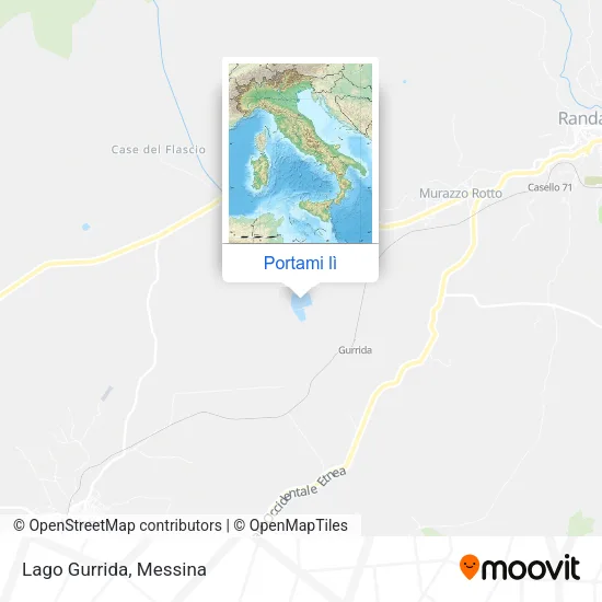Mappa Lago Gurrida