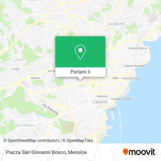 Mappa Piazza San Giovanni Bosco