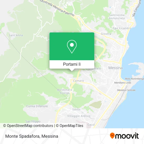 Mappa Monte Spadafora