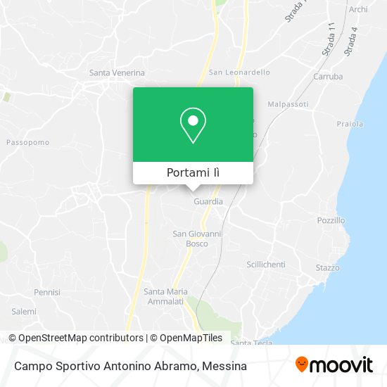 Mappa Campo Sportivo Antonino Abramo