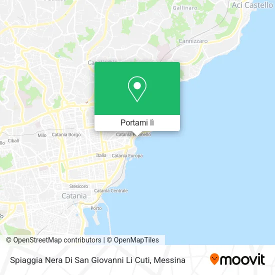 Mappa Spiaggia Nera Di San Giovanni Li Cuti