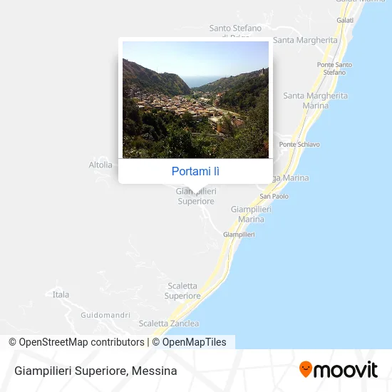 Mappa Giampilieri Superiore