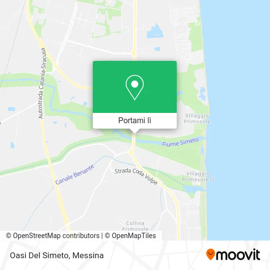 Mappa Oasi Del Simeto