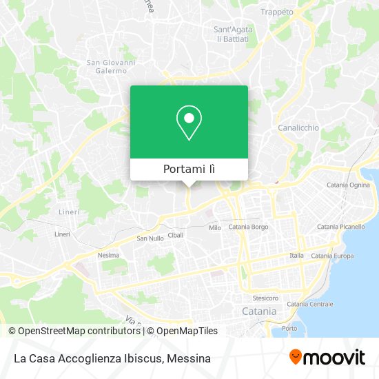 Mappa La Casa Accoglienza Ibiscus