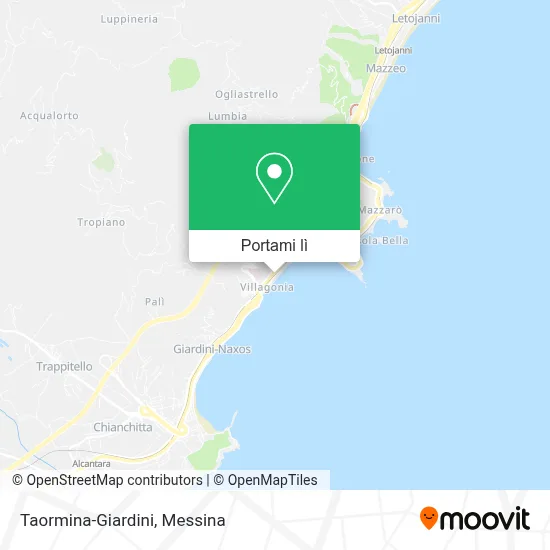 Mappa Taormina-Giardini