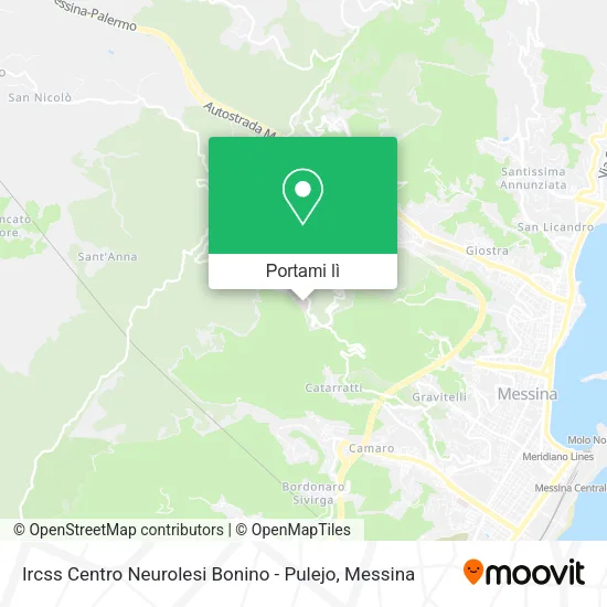 Mappa Ircss Centro Neurolesi Bonino - Pulejo