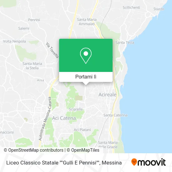 Mappa Liceo Classico Statale ""Gulli E Pennisi""