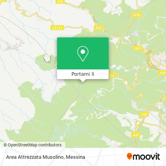 Mappa Area Attrezzata Musolino