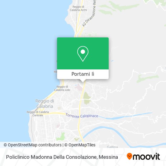 Mappa Policlinico Madonna Della Consolazione