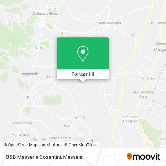 Mappa B&B Masseria Cosentini