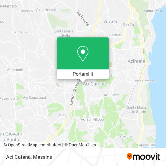 Mappa Aci Catena