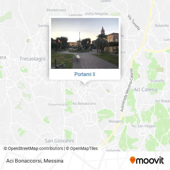 Mappa Aci Bonaccorsi