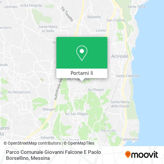 Mappa Parco Comunale Giovanni Falcone E Paolo Borsellino