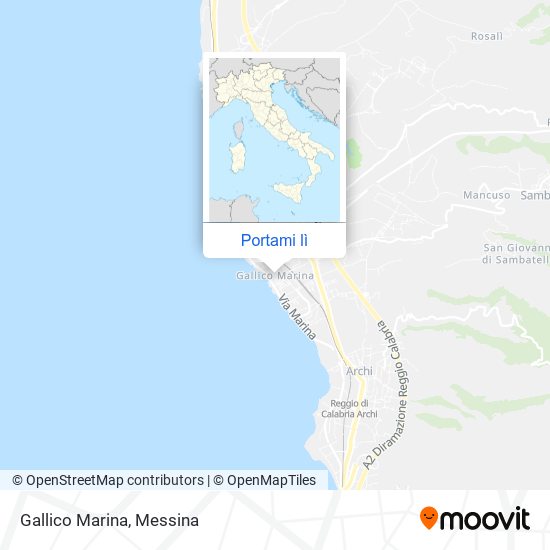Mappa Gallico Marina