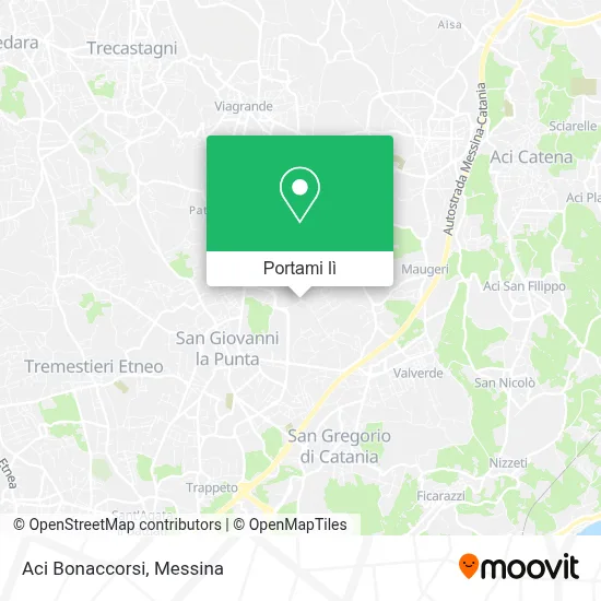 Mappa Aci Bonaccorsi