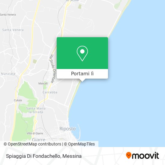 Mappa Spiaggia Di Fondachello