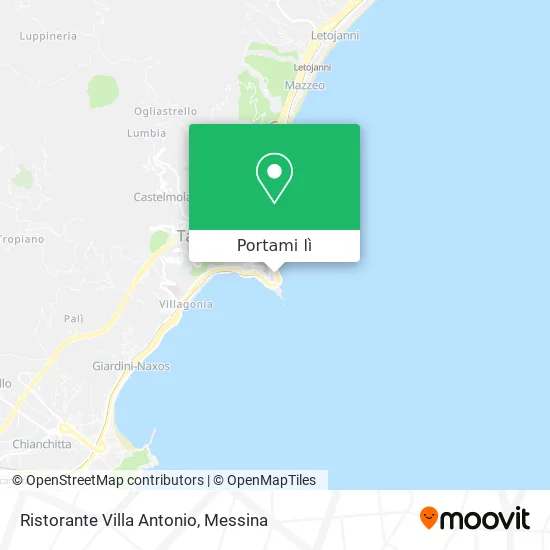 Mappa Ristorante Villa Antonio