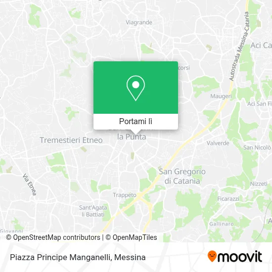 Mappa Piazza Principe Manganelli