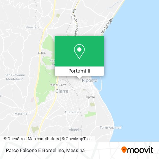 Mappa Parco Falcone E Borsellino